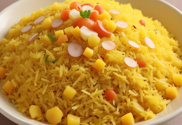 a bowl of Zarda rice