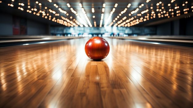 Bowling balls in playing field bowling competition beautiful bowling balls on polished