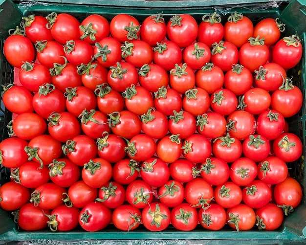 Box of cherry tomatoes