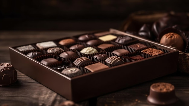 A box of chocolates from the chocolate company