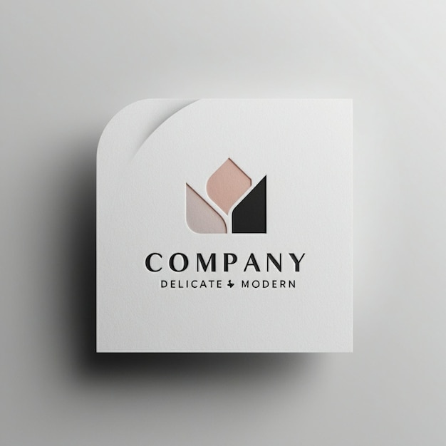 Photo a box of company companys company in white and black