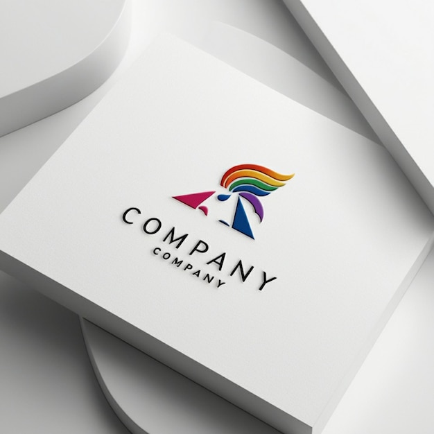 a box of company logo on a white background