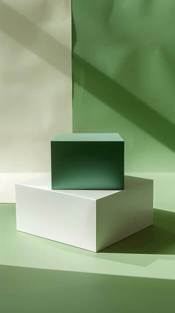 a box of glass sits on a green floor