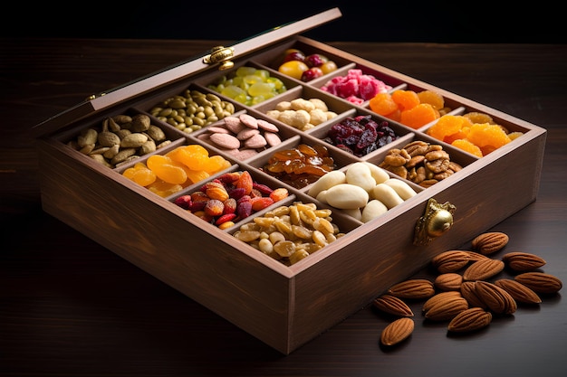 box of indian dryfruits