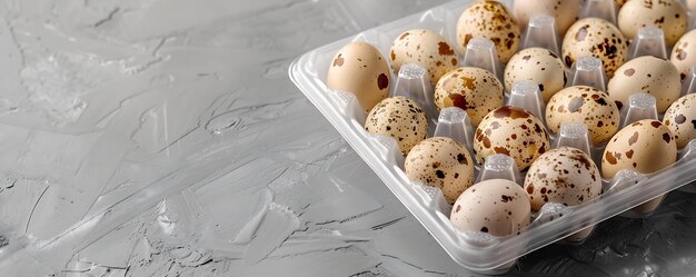 a box of quail eggs