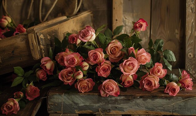 Photo a box of roses with one that says  the name  on it