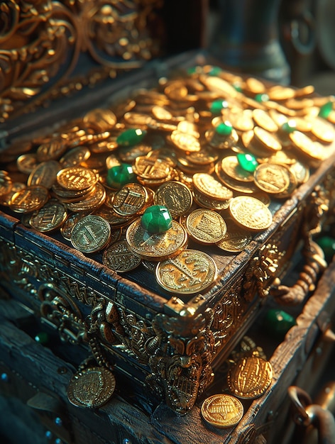 a box with gold coins on it that says quot gold quot