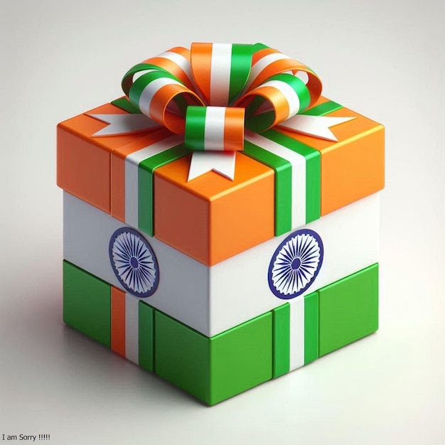 a box with the word  india  on it