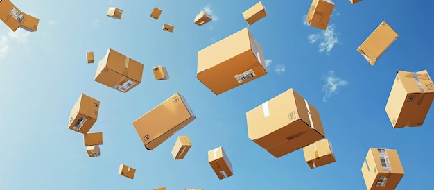 Boxes Falling from the Sky