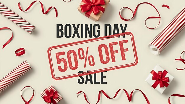 Boxing Day Sale Promotional Design