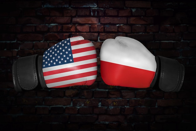 A boxing match between the USA and Russia