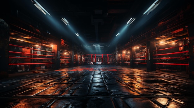 Boxing ring Generative Ai