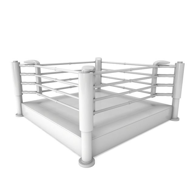 Boxing ring High resolution 3d render