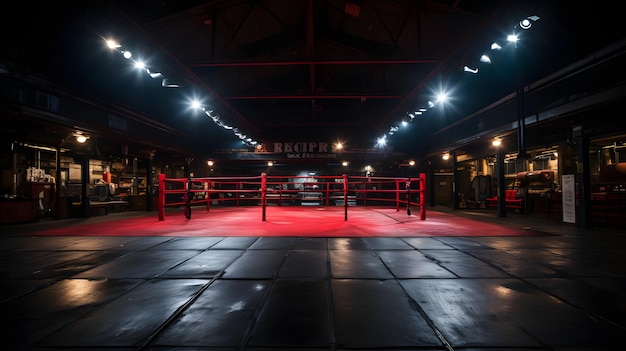 Boxing Ring Spotlight Corner