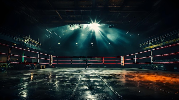 Boxing Ring Spotlight Corner