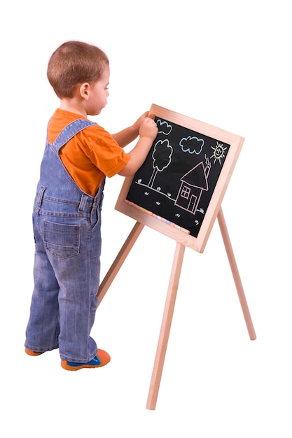 Boy drawing