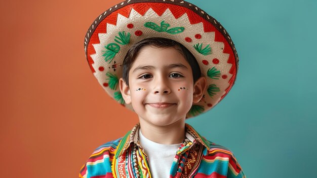 Photo boy dressed up for cinco de mayo