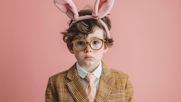 Boy Dressed Up for Easter Sunday