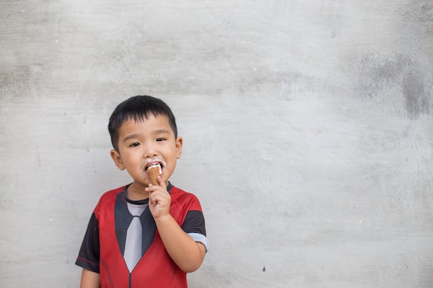 Boy and ice cream