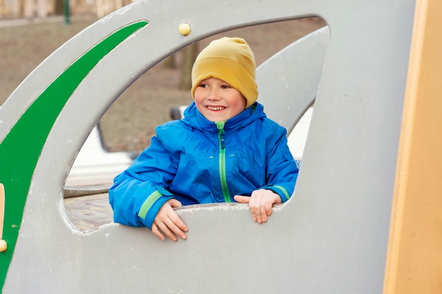 boy on the playground Walk Childhood