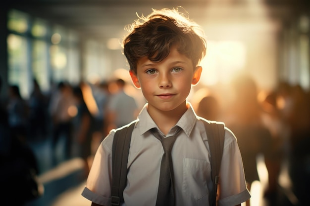 boy at school