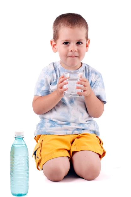 Boy and water