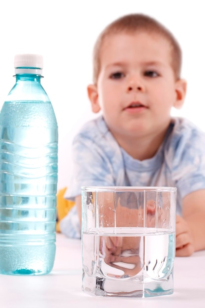 Boy and water