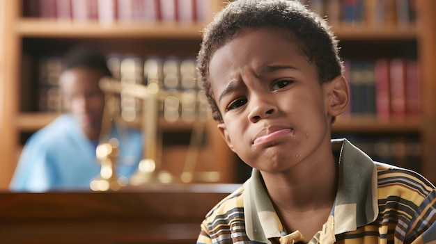 a boy with a shirt that says quot a sad face quot