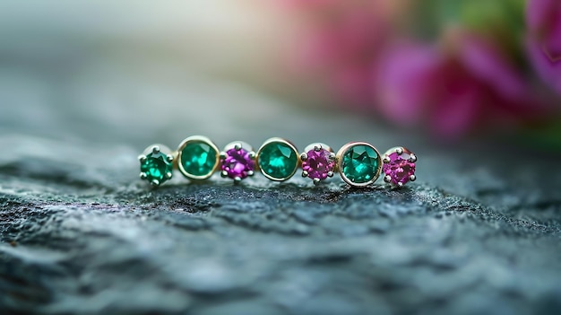 a bracelet of emeralds and diamond brooch