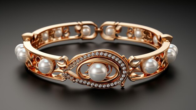 A bracelet from the collection of jewellery from the year.