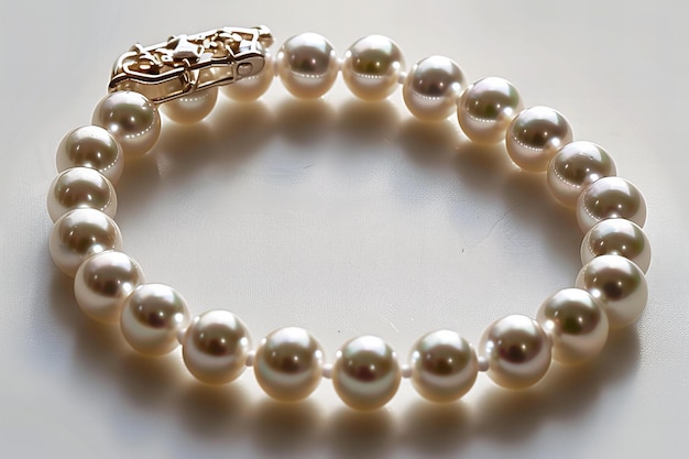 a bracelet of pearl and pearl is displayed