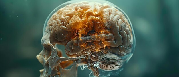 Brain damage in stroke patient reveals modern diagnostics and treatments for diseases Concept Brain damage Stroke Diagnostic techniques Treatment options Neurological disorders