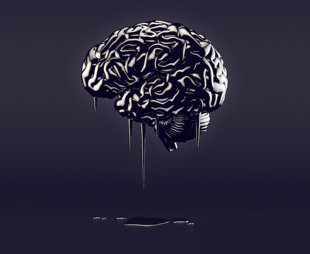 Brain made of oil