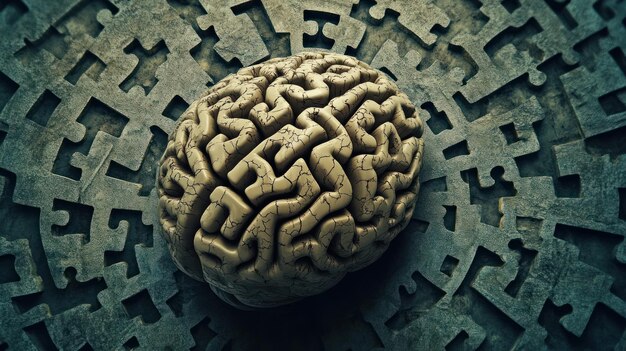 Photo brain puzzle solving the mysteries of thought