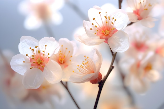 A branch of cherry blossoms with the word cherry on it