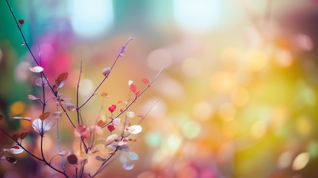 Photo a branch of flowers with the word autumn on it