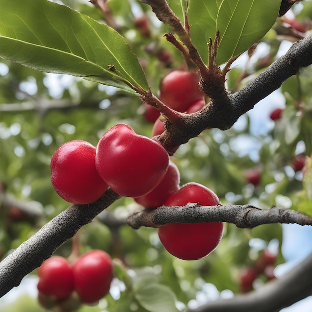 a branch with berries that has a branch that says  pomegranate