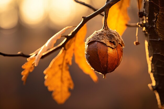 Photo a branch with a sprinkle of water on it