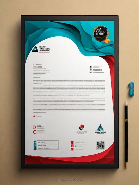 brand identity corporate letterhead template