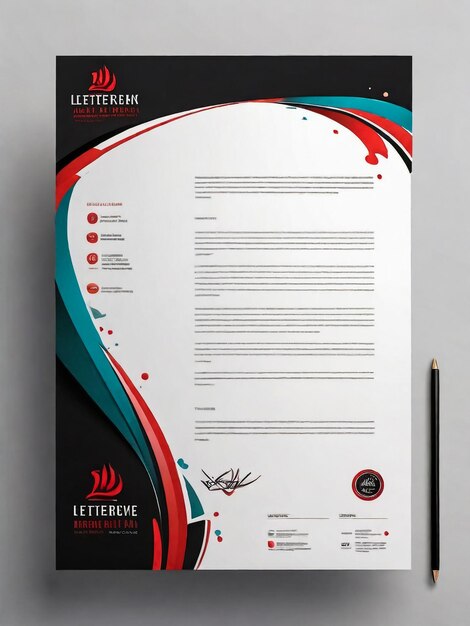 brand identity corporate letterhead template