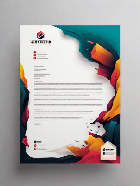 brand identity corporate letterhead template