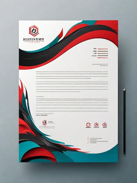 brand identity corporate letterhead template