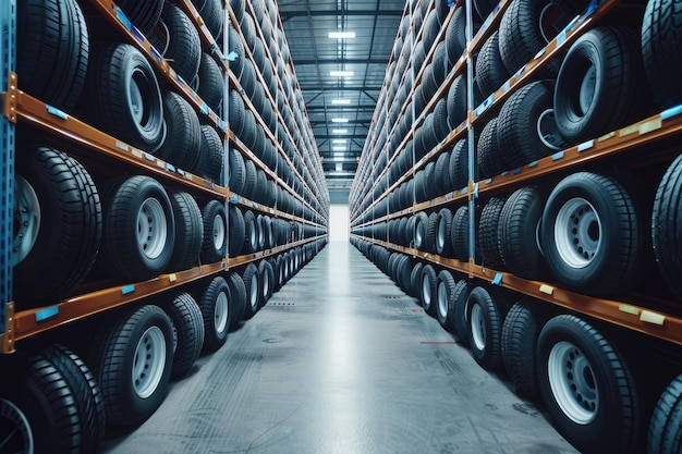 Brand New Car Tires in WellOrganized Warehouse for Sale