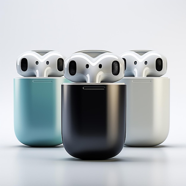 Brand New Realistic Air Pods in Three Unique Colors