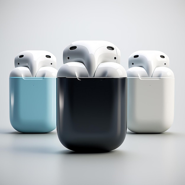 Brand New Realistic Air Pods in Three Unique Colors