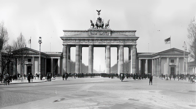 Photo the brandenburg gate in berlin germany