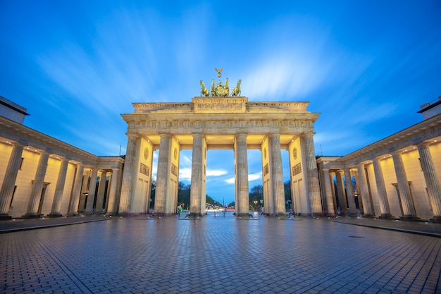 The Brandenburg Gate monument in Berlin city, Germany