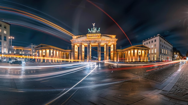 Brandenburg Gate Night Lights