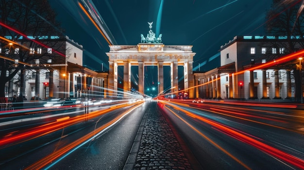 Brandenburg Gate Night Lights