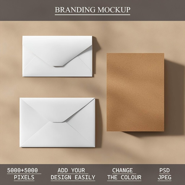 Branding stationery mockup template